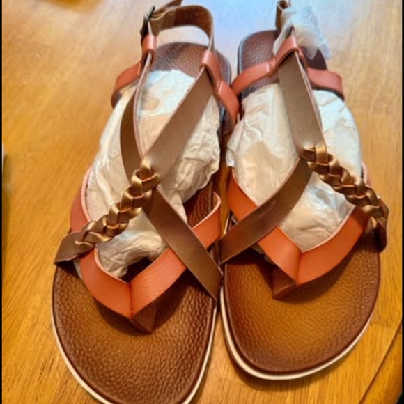 Not Rated Women's Sandals - Rose Gold and Blush - Picture 1 of 4